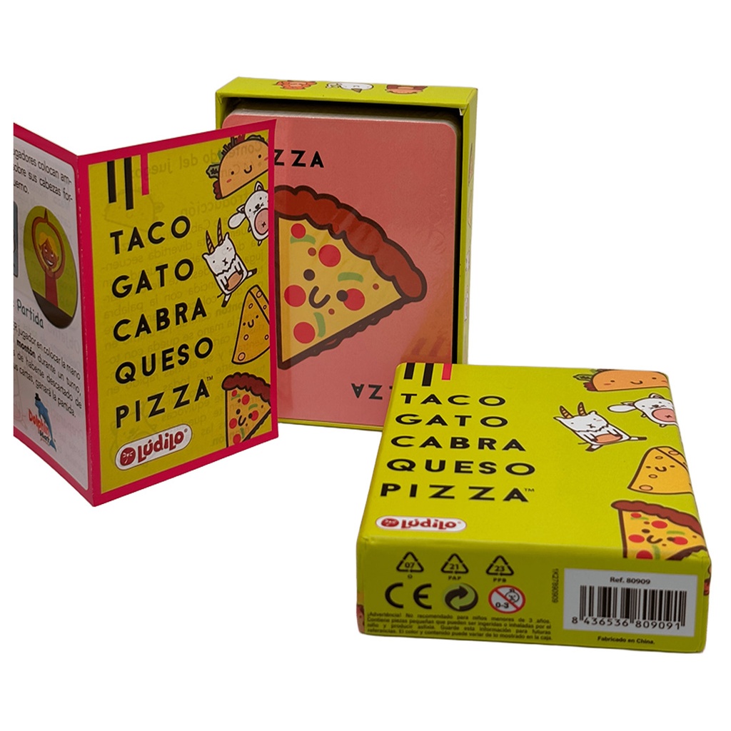 TACO, GATO, QUESO, PIZZA